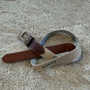 Men's Brown and Tan Belt